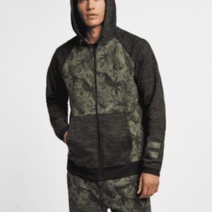 Hurley Phantom Tech Fleece Full Zip Hoodie Paradise Sz Large Like New